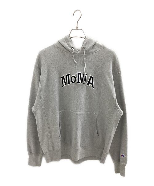 Champion REVERSE WEAVE（チャンピオン リバース ウィーブ）Champion REVERSE WEAVE (チャンピオン リバース ウィーブ) MoMA (モマ) リバースウィーブ グレー サイズ:Lの古着・服飾アイテム