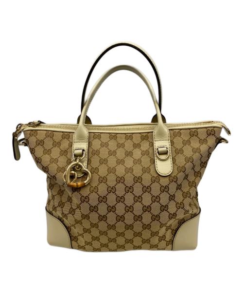 GUCCI（グッチ）GUCCI (グッチ) ハートビット ベージュの古着・服飾アイテム