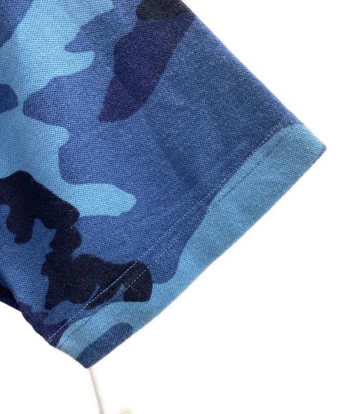 stussy（ステューシー）stussy (ステューシー) ポロシャツ ネイビー×スカイブルー サイズ:Mの古着・服飾アイテム