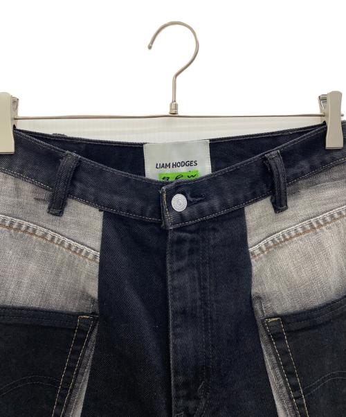 LIAM HODGES（リアムホッジス）LIAM HODGES (リアムホッジス) デニムパンツ ブラック×グレー サイズ:W30の古着・服飾アイテム