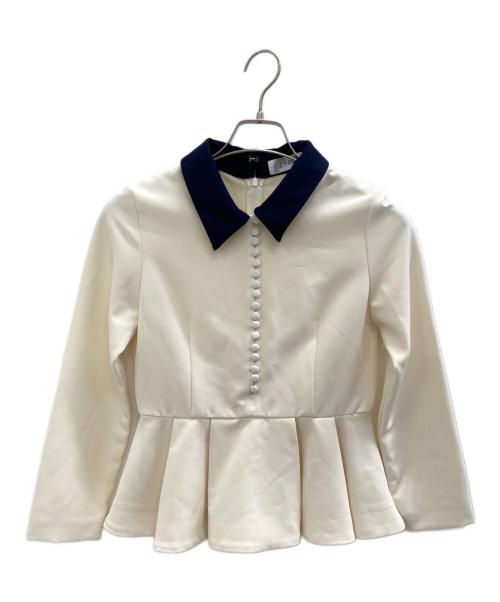 JENNE（ジェンヌ）JENNE (ジェンヌ) 長袖カットソー アイボリー サイズ:Sの古着・服飾アイテム