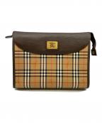 Burberry'sバーバリー）の古着「クラッチバッグ」｜ブラウン