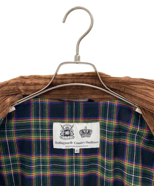 hollingworth country outfitters（ホリングワークスカントリーアウトフィッターズ）hollingworth country outfitters (ホリングワークスカントリーアウトフィッターズ) バーミンガムジャケット ブラウン サイズ:40の古着・服飾アイテム