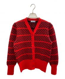 Yves Saint Laurent（イヴサンローラン）の古着「厚手カーディガン」｜ブラック×レッド