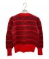 Yves Saint Laurent (イヴサンローラン) 厚手カーディガン ブラック×レッド サイズ:M：8000円
