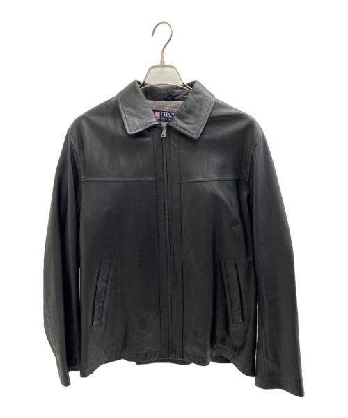 CHAPS（チャップス）CHAPS (チャップス) レザージャケット ブラック サイズ:Lの古着・服飾アイテム
