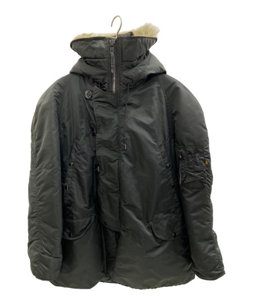 ALPHA（アルファ）ALPHA (アルファ) N-3Bフライトジャケット ブラック サイズ:Lの古着・服飾アイテム
