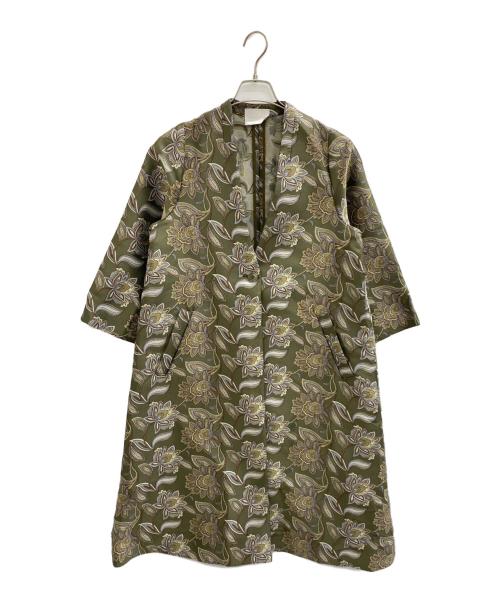 la belle etude（ラベルエチュード）la belle etude (ラベルエチュード) ペイズリージャガードロングガウン グリーン サイズ:Freeの古着・服飾アイテム