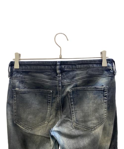 DIESEL（ディーゼル）DIESEL (ディーゼル) コーディングスキニーデニムパンツ ネイビー サイズ:W27の古着・服飾アイテム