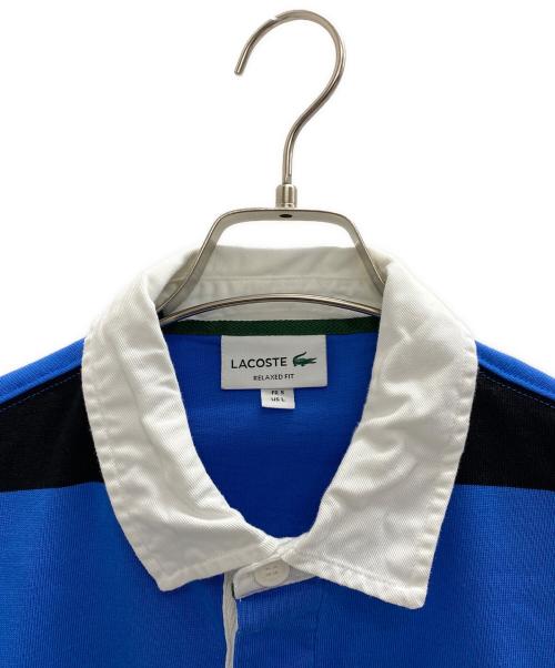 LACOSTE（ラコステ）LACOSTE (ラコステ) 長袖Tシャツ ブルー×ブラック サイズ:Lの古着・服飾アイテム