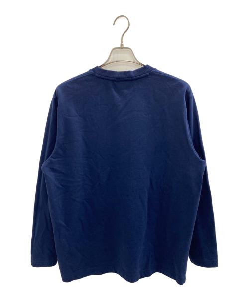 LACOSTE（ラコステ）LACOSTE (ラコステ) 裏パイルワンポイントTシャツ ネイビー サイズ:Lの古着・服飾アイテム