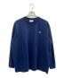 LACOSTE（ラコステ）の古着「裏パイルワンポイントTシャツ」｜ネイビー
