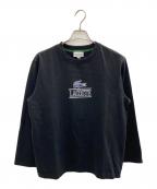 LACOSTEラコステ）の古着「ヘビージャージクラシックプリントTシャツ」｜ブラック