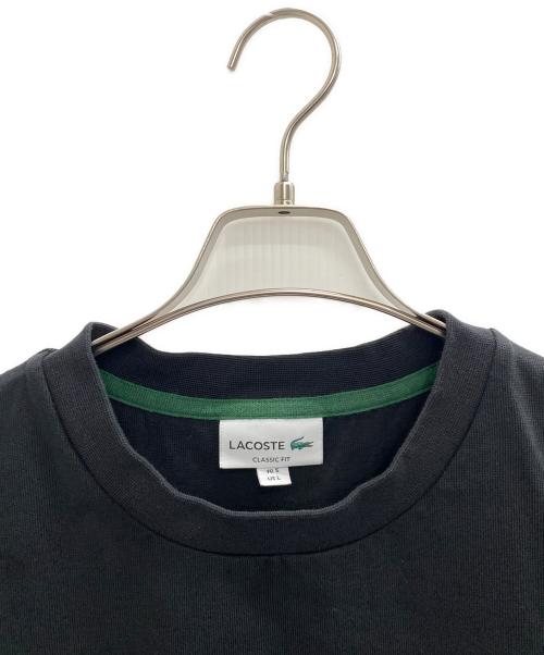 LACOSTE（ラコステ）LACOSTE (ラコステ) ヘビージャージクラシックプリントTシャツ ブラック サイズ:Lの古着・服飾アイテム