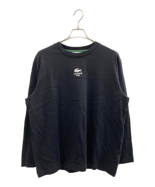 LACOSTE（ラコステ）LACOSTE (ラコステ) PARISロゴヘビーオンスTシャツPARISロゴヘビーオンスTシャツ ブラック サイズ:Lの古着・服飾アイテム