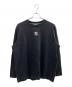 LACOSTE（ラコステ）の古着「PARISロゴヘビーオンスTシャツPARISロゴヘビーオンスTシャツ」｜ブラック