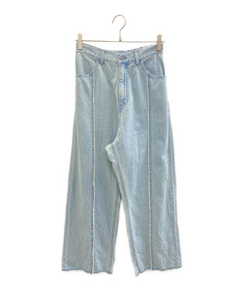 kelen（ケレン）kelen (ケレン) フリンジ デザイン デニム パンツ ブルー サイズ:Mの古着・服飾アイテム