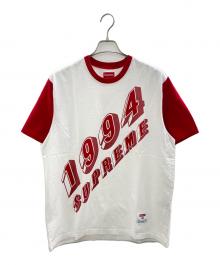 SUPREME（シュプリーム）の古着「20SS Bevel Text Ringer Tee」｜ホワイト×レッド