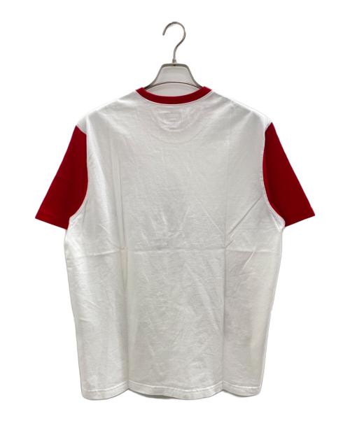 SUPREME（シュプリーム）SUPREME (シュプリーム) 20SS Bevel Text Ringer Tee ホワイト×レッド サイズ:Mの古着・服飾アイテム