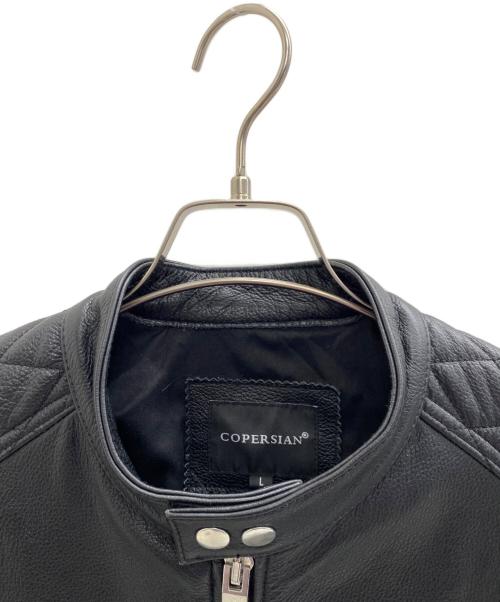 COPERSIAN（コペルシアン）COPERSIAN (コペルシアン) レザージャケット ブラック サイズ:Lの古着・服飾アイテム