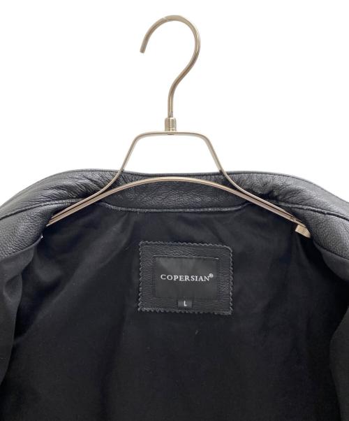 COPERSIAN（コペルシアン）COPERSIAN (コペルシアン) レザージャケット ブラック サイズ:Lの古着・服飾アイテム