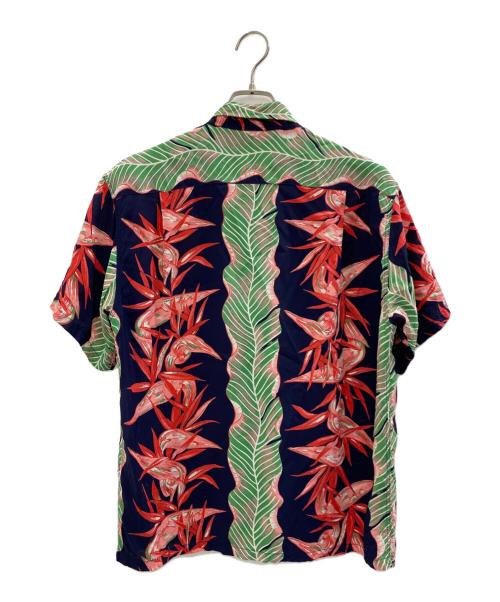 Sun Surf（サンサーフ）Sun Surf (サンサーフ) アロハシャツ ネイビー×レッド サイズ:Mの古着・服飾アイテム