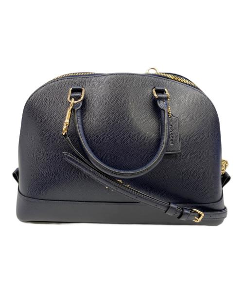 COACH（コーチ）COACH (コーチ) サッチェル ショルダーバッグ ネイビーの古着・服飾アイテム