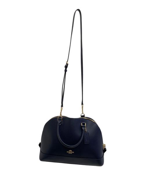 COACH（コーチ）COACH (コーチ) サッチェル ショルダーバッグ ネイビーの古着・服飾アイテム
