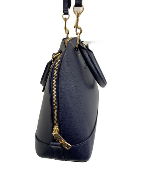 COACH（コーチ）COACH (コーチ) サッチェル ショルダーバッグ ネイビーの古着・服飾アイテム