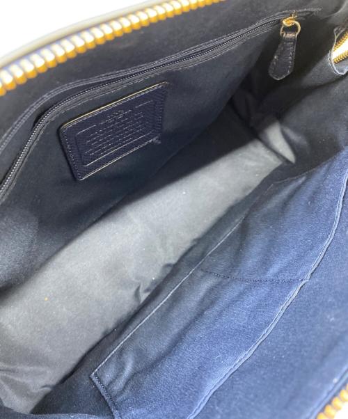 COACH（コーチ）COACH (コーチ) サッチェル ショルダーバッグ ネイビーの古着・服飾アイテム