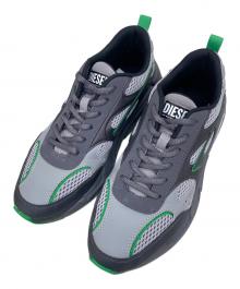DIESEL（ディーゼル）の古着「ローカットスニーカー」｜グレー×グリーン