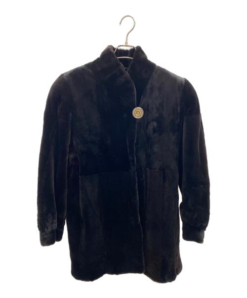 NO BRAND（ノーブランド）NO BRAND (ノーブランド) 毛皮ハーフコート ブラック サイズ:Freeの古着・服飾アイテム