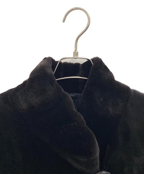 NO BRAND（ノーブランド）NO BRAND (ノーブランド) 毛皮ハーフコート ブラック サイズ:Freeの古着・服飾アイテム