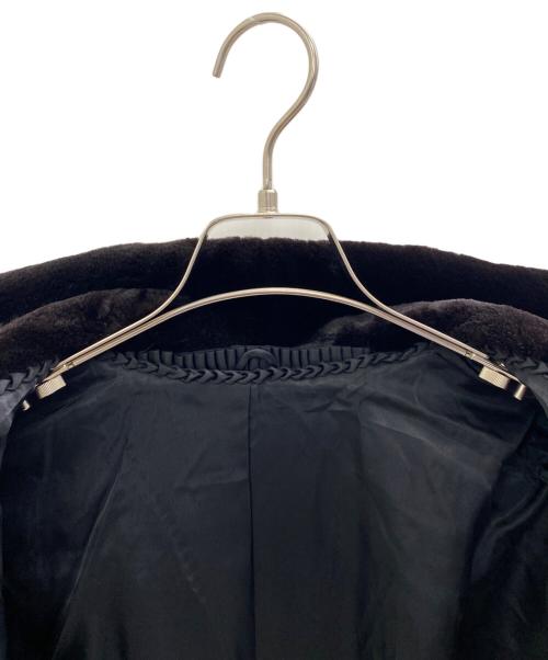 NO BRAND（ノーブランド）NO BRAND (ノーブランド) 毛皮ハーフコート ブラック サイズ:Freeの古着・服飾アイテム