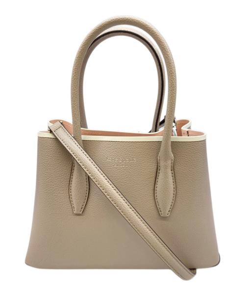 Kate Spade（ケイトスペード）Kate Spade (ケイトスペード) エヴァ スモールサッチェル ライトグレー×ピンクの古着・服飾アイテム