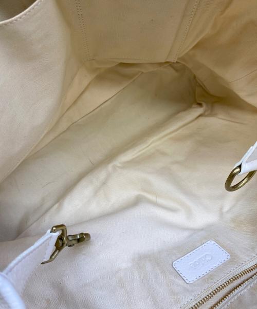 Chloe（クロエ）Chloe (クロエ) ハンドバッグ アイボリーの古着・服飾アイテム