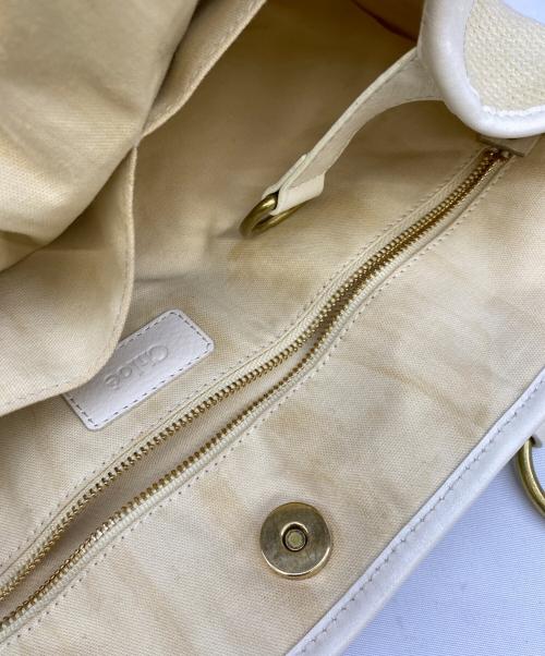 Chloe（クロエ）Chloe (クロエ) ハンドバッグ アイボリーの古着・服飾アイテム