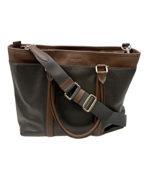 COACH（コーチ）COACH (コーチ) ミニシエラサッチェル2WAYショルダーバッグ ブラック×ブラウンの古着・服飾アイテム