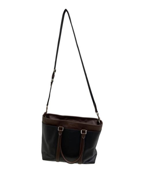 COACH（コーチ）COACH (コーチ) ミニシエラサッチェル2WAYショルダーバッグ ブラック×ブラウンの古着・服飾アイテム