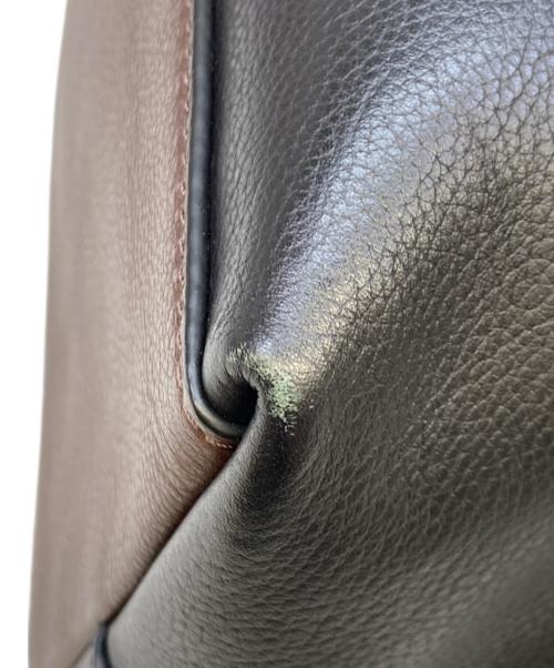 COACH（コーチ）COACH (コーチ) ミニシエラサッチェル2WAYショルダーバッグ ブラック×ブラウンの古着・服飾アイテム