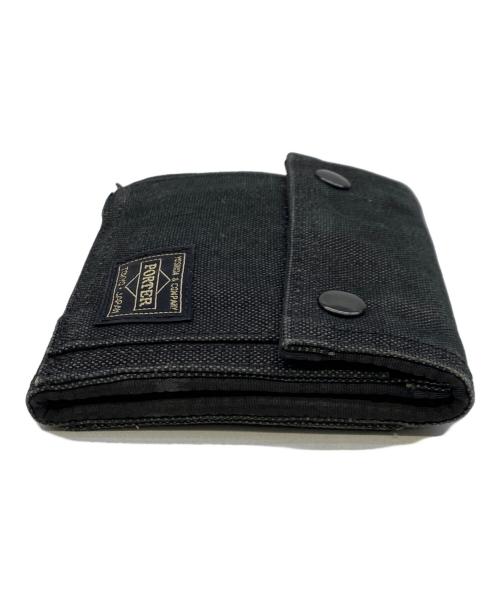 PORTER（ポーター）PORTER (ポーター) 3つ折り財布 ブラックの古着・服飾アイテム