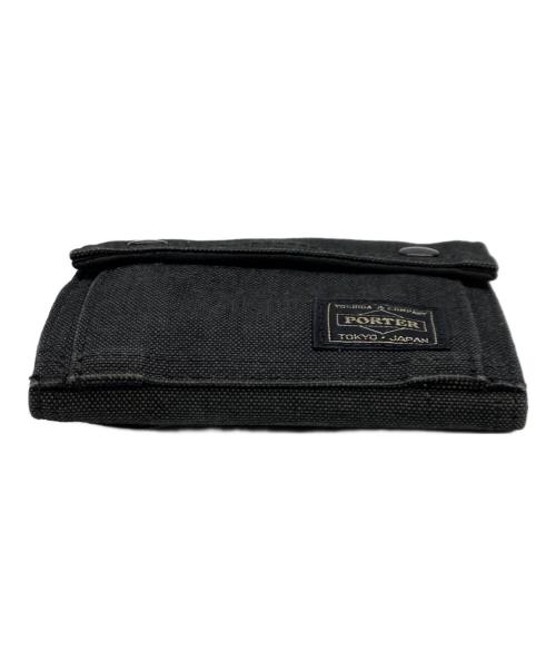 PORTER（ポーター）PORTER (ポーター) 3つ折り財布 ブラックの古着・服飾アイテム