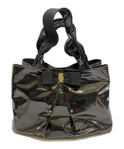 Salvatore Ferragamo（サルヴァトーレ フェラガモ）Salvatore Ferragamo (サルヴァトーレ フェラガモ) ハンドバッグ ブラックの古着・服飾アイテム