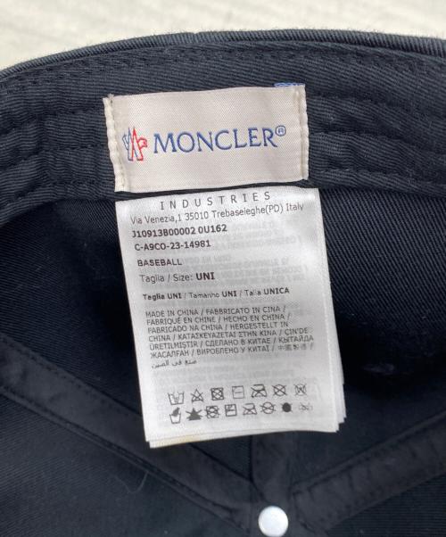 MONCLER（モンクレール）MONCLER (モンクレール) ベースボールキャップ ブラックの古着・服飾アイテム