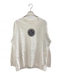NIKE×stussy（ナイキ×ステューシー）の古着「Collaboration double-sided logo long sleeve T-shirt」｜ホワイト