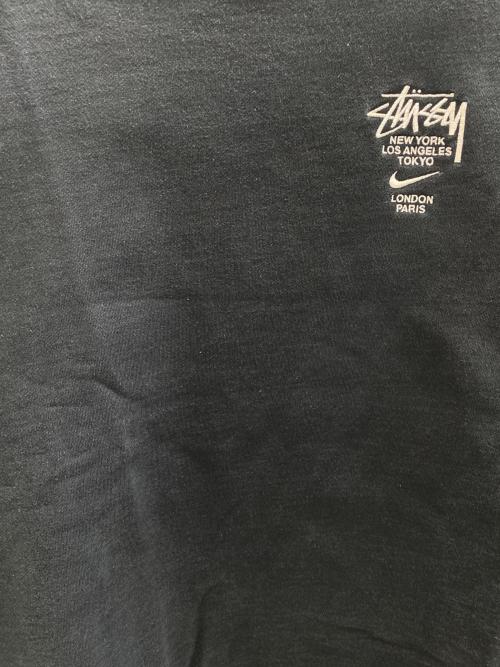 NIKE（ナイキ）NIKE (ナイキ) stussy (ステューシー) Fleece Crew Sweatshirt ブラック サイズ:Lの古着・服飾アイテム
