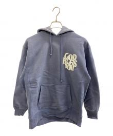 EXAMPLE（エグザンプル）の古着「GOD BLESS YOUプリントパーカー」｜パープル