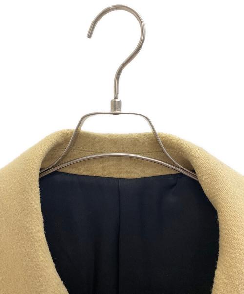 LITHIUM HOMME（リチウムオム・ファム）LITHIUM HOMME (リチウムオム・ファム) MILIOR HEAVYMELTON SHORT PEACOAT ベージュ サイズ:46の古着・服飾アイテム