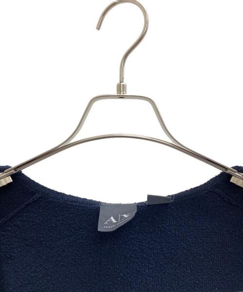ARMANI EXCHANGE（アルマーニ エクスチェンジ）ARMANI EXCHANGE (アルマーニ エクスチェンジ) ジップパーカー ネイビー×ホワイト サイズ:XSの古着・服飾アイテム