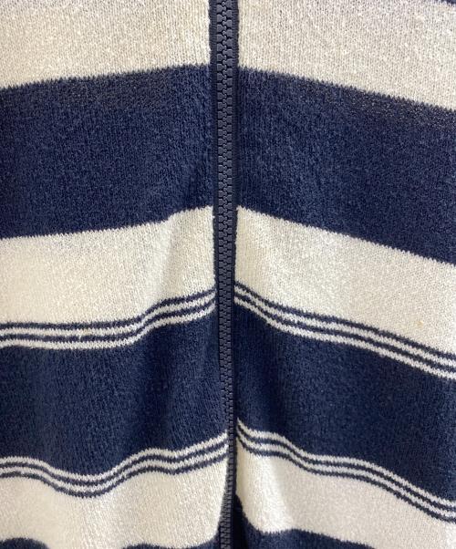 ARMANI EXCHANGE（アルマーニ エクスチェンジ）ARMANI EXCHANGE (アルマーニ エクスチェンジ) ジップパーカー ネイビー×ホワイト サイズ:XSの古着・服飾アイテム